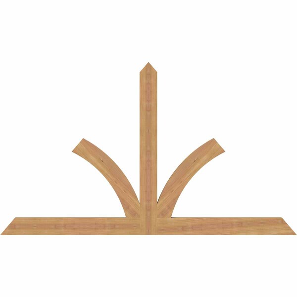 Ekena Millwork Richland Timber Gable Bracket, Western Red Cedar, 60"W x 35"H x 1 1/2"D x 3 1/2"F, 14/12 Pitch GBW060X35X0204RIC00SWR - main